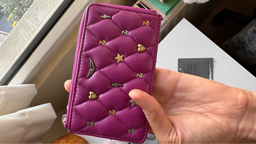 Zadig&Voltaire Glam Serisi Fuşya 0 Deri Kartlık - Görsel 5