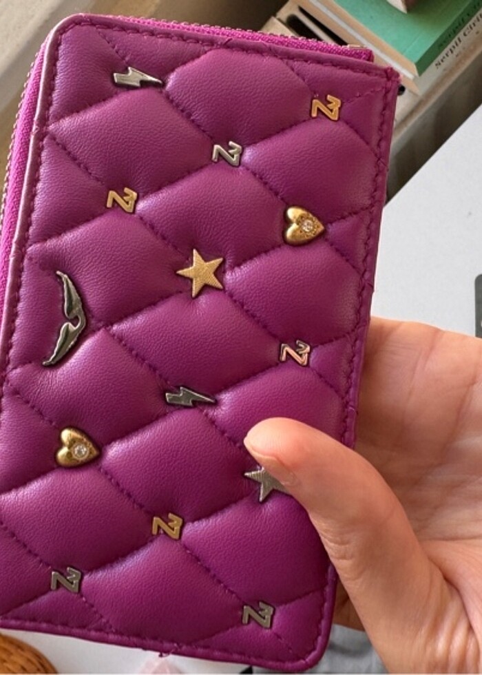 Zadig&Voltaire Glam Serisi Fuşya 0 Deri Kartlık - Görsel 5