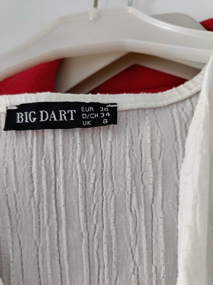 Uzun Beyaz Bohem Kadın Elbise - Görsel 3