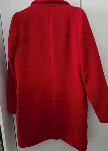 Koton Kırmızı Yün Midi Kaban - Görsel 6