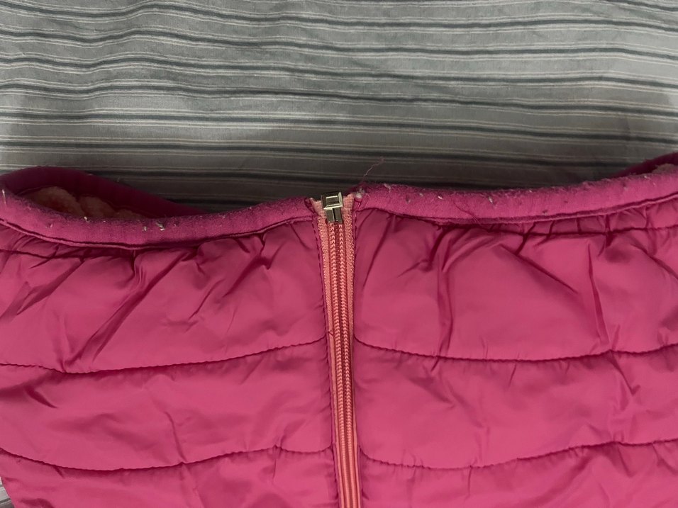 Kız Bebek Fermuarlı Koyu Pembe Tulumu - Görsel 2