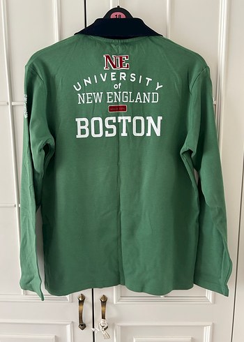 Erkek Yeşil Uzun Kollu Polo Tişört - Görsel 2