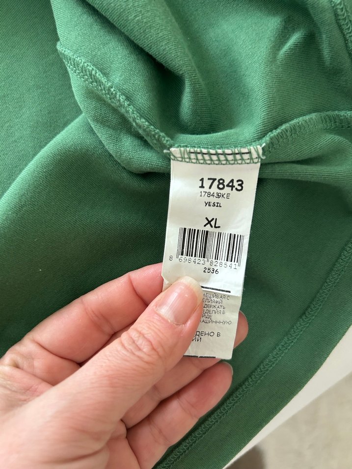 Erkek Yeşil Uzun Kollu Polo Tişört - Görsel 5