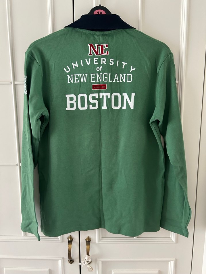 Erkek Yeşil Uzun Kollu Polo Tişört - Görsel 2