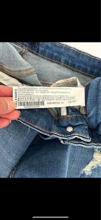 44 Beden mavi Renk PULL&BEAR jean pantolon
