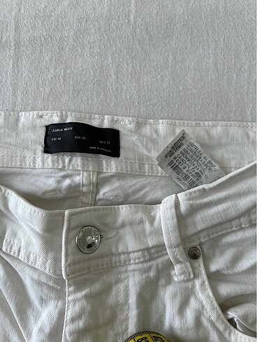 40 Beden beyaz Renk Zara jean pantolon