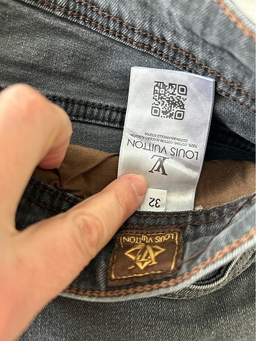 32 Beden gri Renk LV jean pantolon