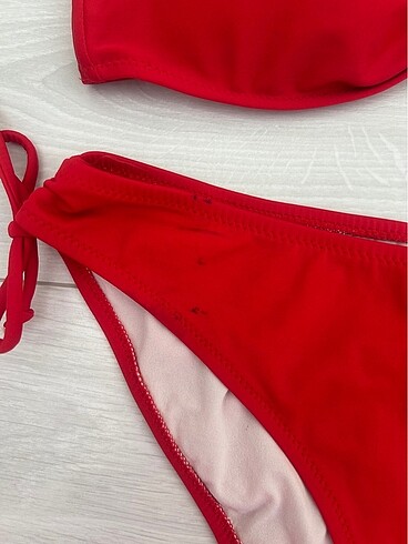 42 Beden Dagi kırmızı ve mavi bikini takım
