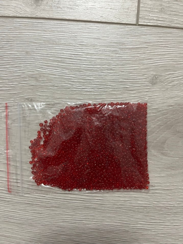 Mor ve kırmızı 1 paket kum boncuk - Görsel 3