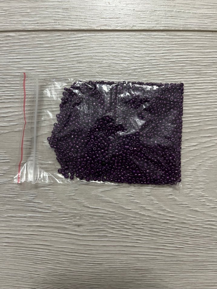 Mor ve kırmızı 1 paket kum boncuk - Görsel 2