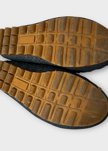 Mavi Yılan Desenli Püsküllü Kadın Babet - Görsel 4