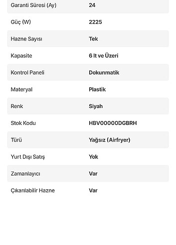 Philips Airfryer XXL HD9650/90 - Görsel 7