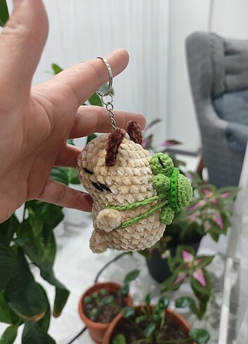 Capybara amigurumi anahtarlık peluş