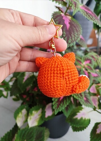 Beden Renk Tilki amigurumi anahtarlık