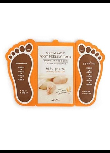 Mjcare soyulan ayak peeling maskesi