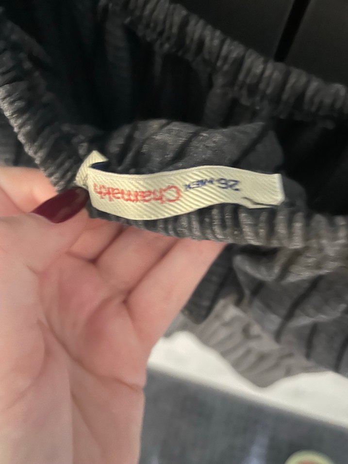 Gri Çizgili Fırfırlı Mini Tulum - Görsel 3