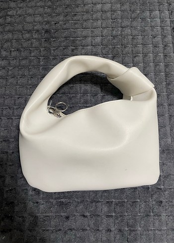 Beyaz Minimalist Kadın Omuz Çantası - Görsel 2
