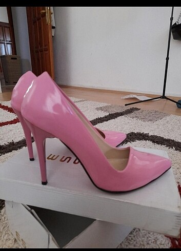 Şeker Pembe Topuklu Ayakkabı