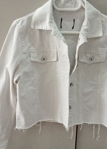 Zara Beyaz kot ceket
