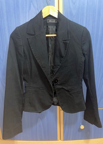 Adil Işık Siyah Kadın Blazer Ceket - Görsel 11