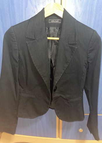 Adil Işık Siyah Kadın Blazer Ceket - Görsel 6