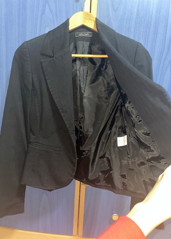 Adil Işık Siyah Kadın Blazer Ceket - Görsel 4