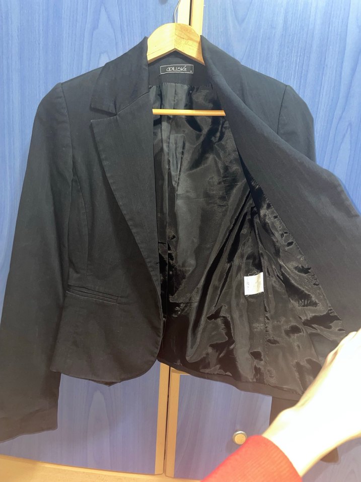 Adil Işık Siyah Kadın Blazer Ceket - Görsel 4