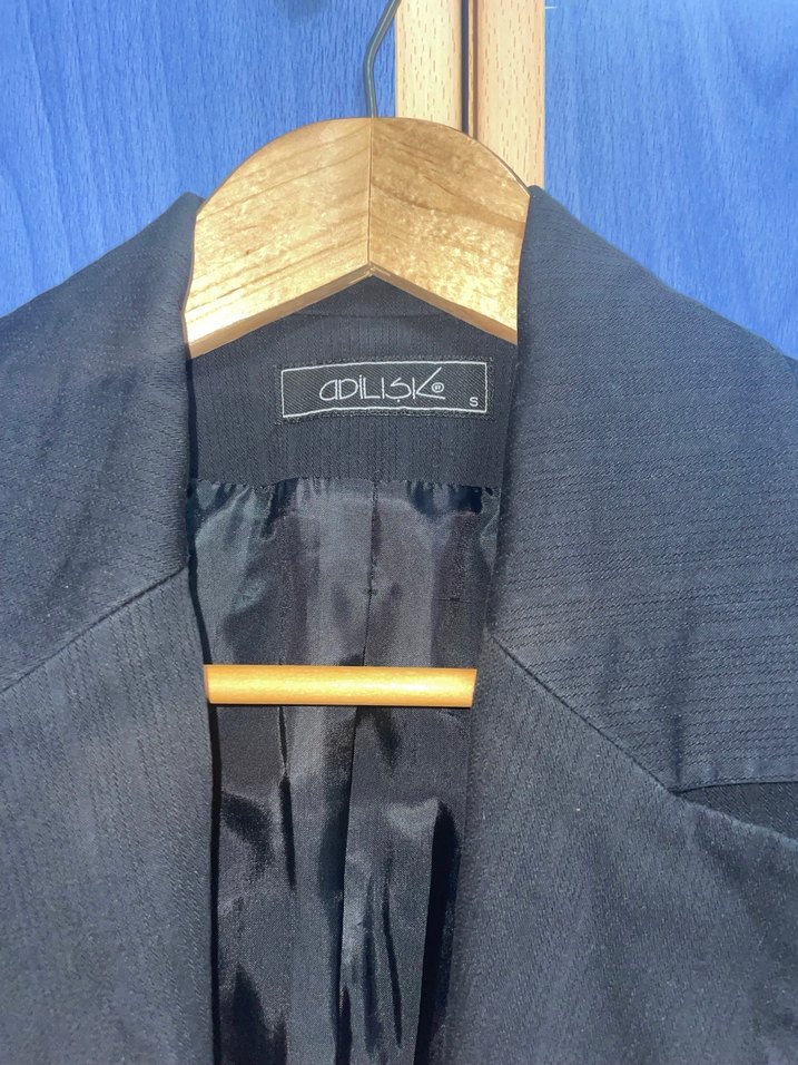 Adil Işık Siyah Kadın Blazer Ceket - Görsel 5