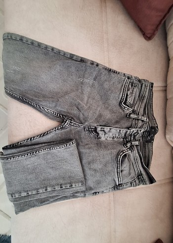 Erkek Gri Mavi Regular Fit Denim Jean - Görsel 2