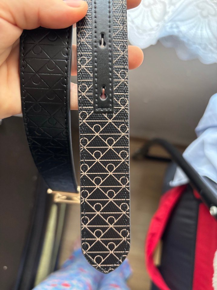 Şık Monogram Desenli Deri Kemer — görsel 4/6
