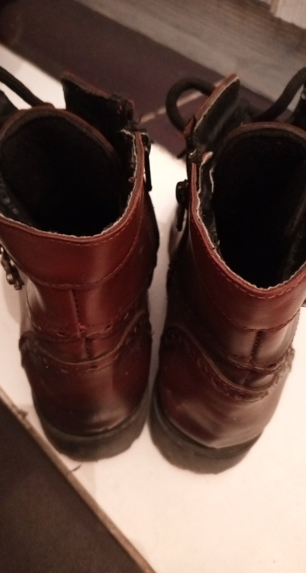 Kahverengi Deri Bağcıklı Kadın Bot - Görsel 4