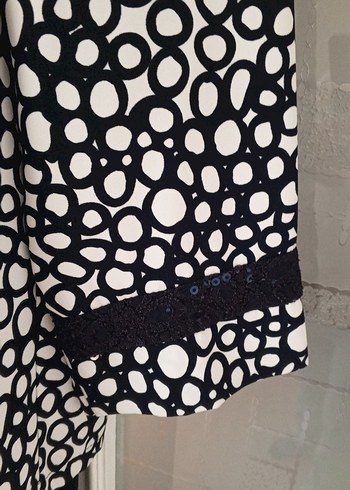 Uzun lacivert Kadın Takım Elbise - Görsel 5