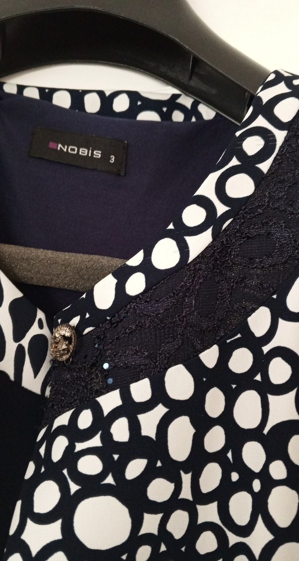 Uzun lacivert Kadın Takım Elbise - Görsel 3