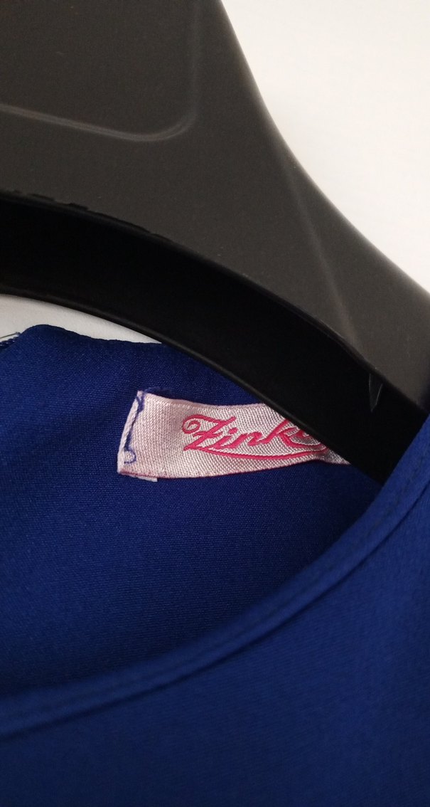 Uzun Kollu Piliseli Mavi Uzun Elbise - Görsel 2