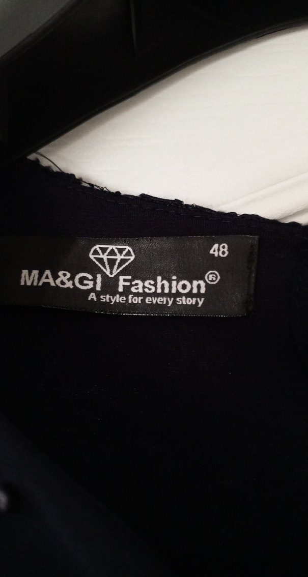 Uzun lacivert Dantel İşlemeli Gotik Elbise - Görsel 2