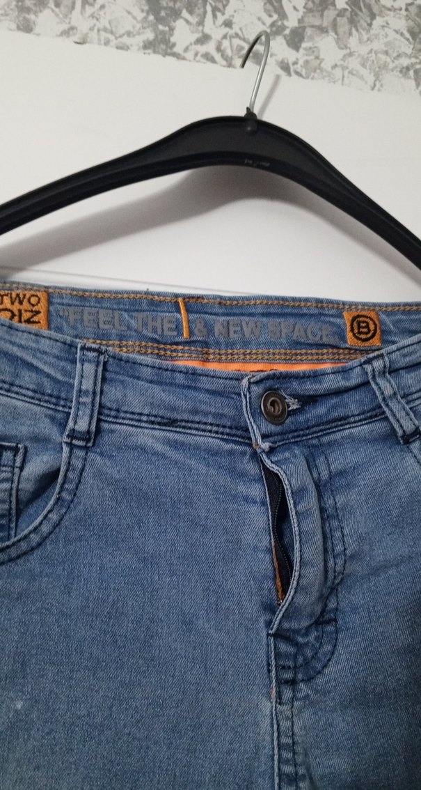 Mavi Midi Boy kız çocuk Kot Pantolon - Görsel 3