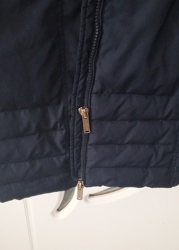 Kadın Lacivert Uzun Kışlık Fermuarlı Mont - Görsel 9