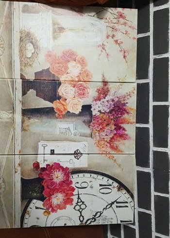 Beyaz Çiçekli Dekoratif kanvas tablo - Görsel 3