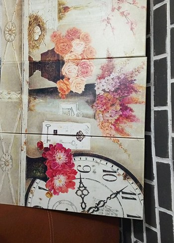 Beyaz Çiçekli Dekoratif kanvas tablo - Görsel 7