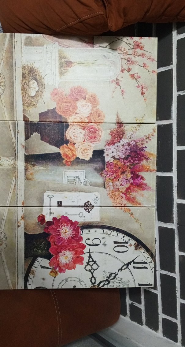 Beyaz Çiçekli Dekoratif kanvas tablo - Görsel 2