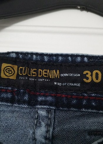 Düğmeli Mavi bayan Kot Pantolon - Görsel 3