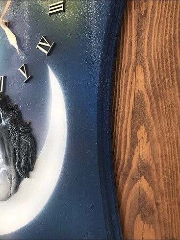  Beden Ahşap Tablo Duvar Saati