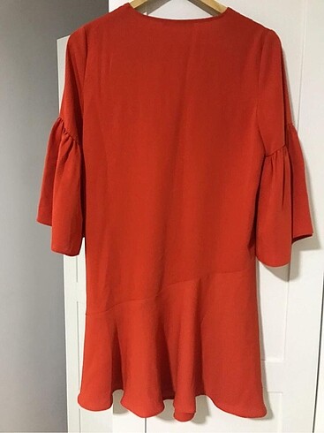 s Beden turuncu Renk Mango Mini elbise