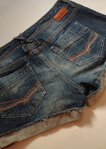 xl Beden lacivert Renk vintage y2k eskitme kot şort