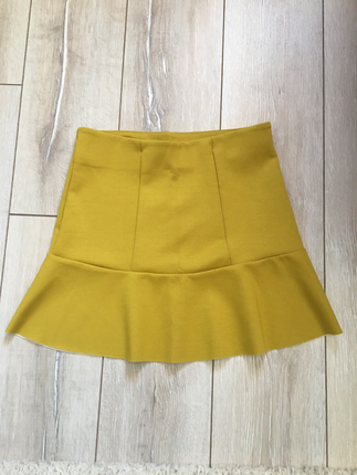 H&M marka sarı mini etek