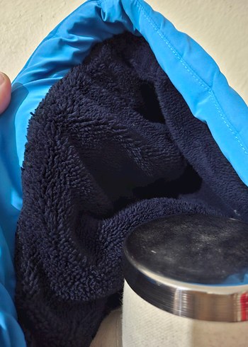 Renkli Desenli Mavi Erkek Çocuk Mont - Görsel 5