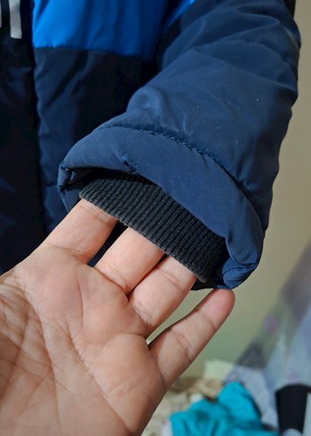 Renkli Desenli Mavi Erkek Çocuk Mont - Görsel 6