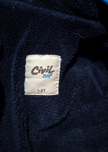 Renkli Desenli Mavi Erkek Çocuk Mont - Görsel 3