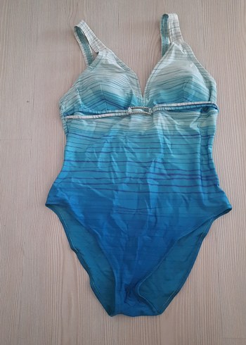 Mavi Batik Desenli Strappy Mayo