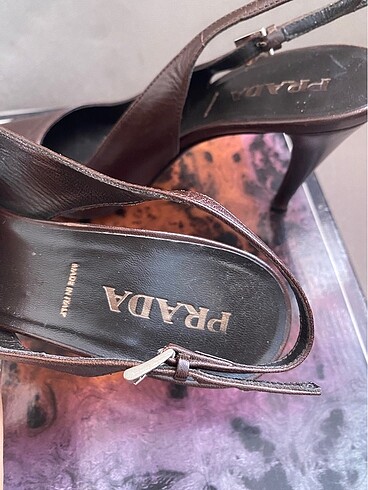 36,5 Beden Orijinal prada kahve stiletto